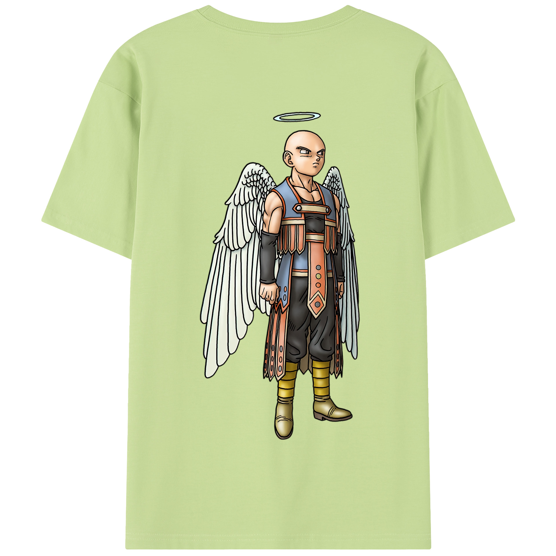 （画像用） ドラゴンクエスト Doragon Kuesuto Dragon Quest 綿100％半袖Tシャツ（背面プリント）
